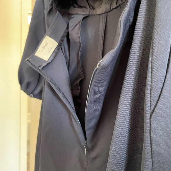 Aritzia Wilfred Écoulement Long-Sleeve Jumpsuit Tie Waist Blue / Navy - Picture 9 of 13